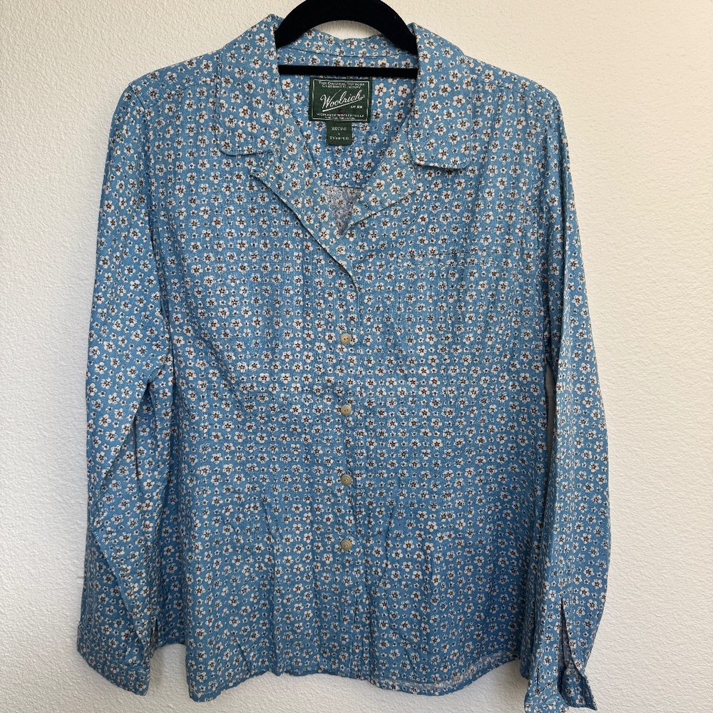 Woolrich- Flower Printed Button Down - image 1